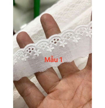 Ren vải kate khổ rồng 2,5cm- 2 mét