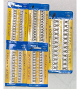 Vỉ móc 24 bộ móc hàng xịn- đen- size 1