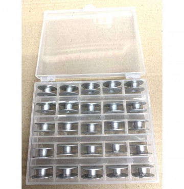 Hộp đựng 25 cái suốt loại tốt dùng máy may công nghiệp