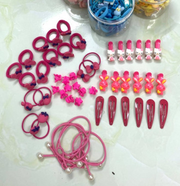 Hủ đựng kẹp, cột tóc 48 món.