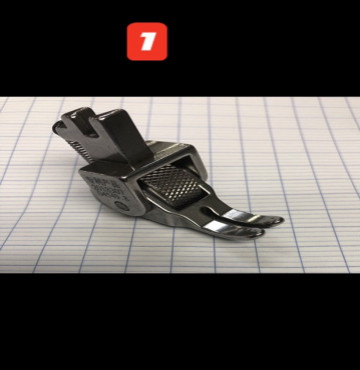 Chân vịt bánh xe chống nhăn khi may vải mỏng và may vải dày nhiều lớp dùng máy công nghiệp 1kim