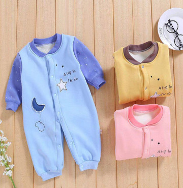 Body sơ sinh liền nỉ in hình ngôi sao 2025