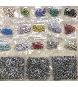 150 nút bấm sắt 15 màu.