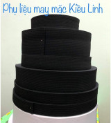 Thun luồn quần bản lớn màu đen