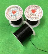 Cước thun dẹp chuyên dùng xỏ hạt cườm, hạt trai màu trắng