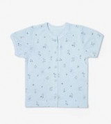 Áo cộc sơ sinh in hình mèo mây xanh Miomio