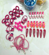 Hủ đựng kẹp, cột tóc 48 món.