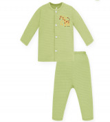 Bộ sơ sinh cài giữa dài tay Lullaby NH68B (xanh cốm)