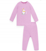 Bộ sơ sinh cài vai dài tay Lullaby NH69B (hồng)