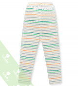 Quần dài sơ sinh bo ống băng lông Lullaby NH06-18 (trắng sọc)