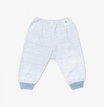 Quần dài sơ sinh bo gấu kẻ xanh Miomio