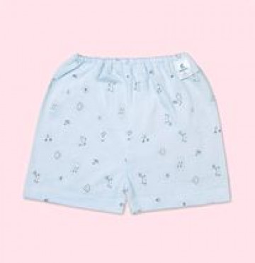 Quần cộc sơ sinh in hình mèo mây xanh Miomio