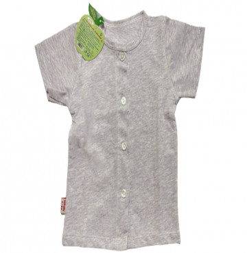 Áo sơ sinh tay ngắn Melange IQ Baby (Tím Melg)