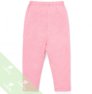 Quần dài sơ sinh đáp đũng Lullaby NH59B (màu hồng)