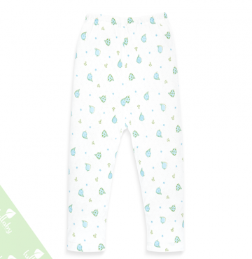 Quần dài sơ sinh hình gấu Lullaby NH09-16 (xanh)