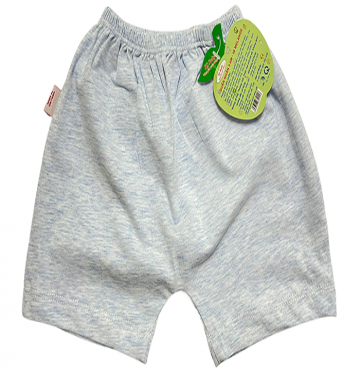 Quần ngắn sơ sinh Melange IQ Baby (Xám xanh)
