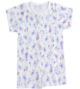 Áo sơ sinh tay ngắn Animal IQ Baby