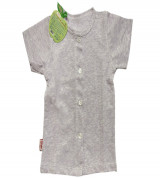 Áo sơ sinh tay ngắn Melange IQ Baby (Tím Melg)