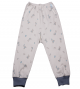 Quần dày sơ sinh Miomio bo gấu in thỏ (màu xanh)