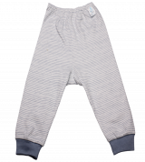 Quần dày sơ sinh Miomio bo gấu kẻ (màu xanh)