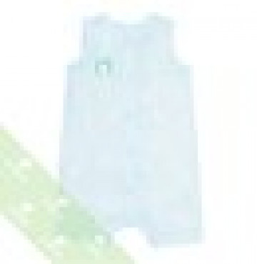 Body sơ sinh romper xô Lullaby bé trai (xanh kẻ)