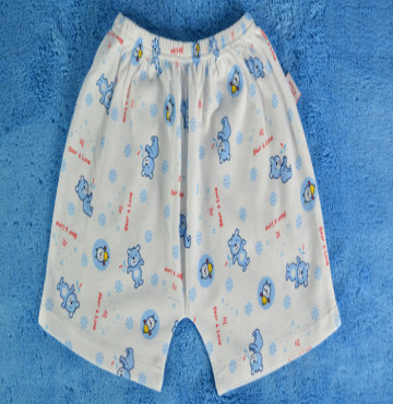Quần sơ sinh cộc IQ Baby (in hình gấu con)
