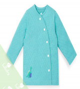 Áo sơ sinh cài lệch dài tay Lullaby NH58B (màu xanh)