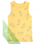 Áo sơ sinh sát nách Lullaby bé trai (màu vàng)