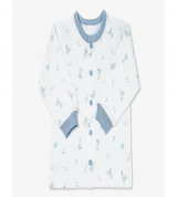 Áo sơ sinh dài tay Miomio in hình thỏ (màu xanh)