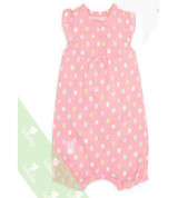 Body sơ sinh romper xô Lullaby bé gái (hồng bi)