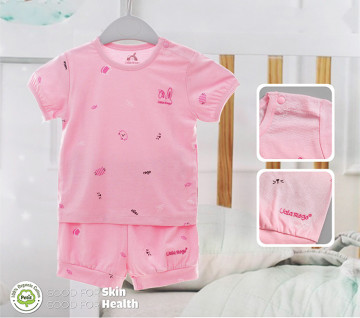 Bộ cộc tay sơ sinh Petit khuy vai in họa tiết Uala UR3076