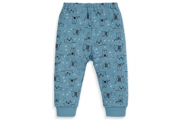 Quần dài đáp đũng sơ sinh Lullaby NH17_19 (xanh)