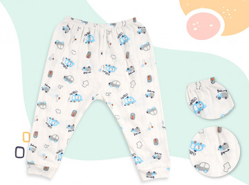 Quần dài sơ sinh Uri&Finn UAQ1023 (nhiều hình)