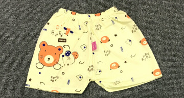 Quần đùi sơ sinh in hình