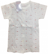 Áo cộc bé trai sơ sinh IQ Baby (chữ đỏ)
