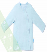 Áo sơ sinh dài tay cài lệch Lullaby (màu xanh)
