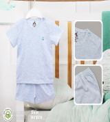 Bộ cộc tay sơ sinh Petit trơn Uala UR3511