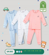 Bộ quần áo sơ sinh cài vai in hình ngôi sao Uala UR2012 (nhiều màu)