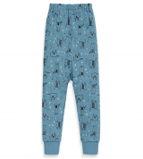 Quần dài đáp đũng sơ sinh Lullaby NH17_19 (xanh)