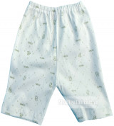 Quần lửng sơ sinh IQ Baby size cho bé từ 0 - 12M (màu xanh)