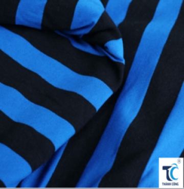 Vải thun 4 chiều sọc màu 02