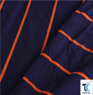 Vải thun 4 chiều sọc màu 01