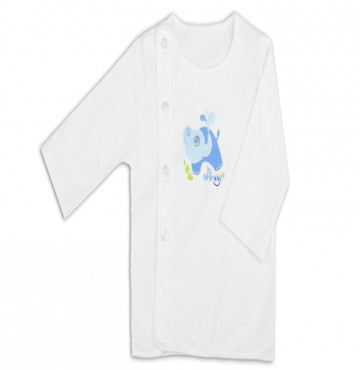 Áo sơ sinh bác sĩ dài tay Shinobi (màu trắng)