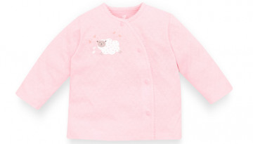 Áo sơ sinh cài lệch dài tay Lullaby NH609P (hồng)