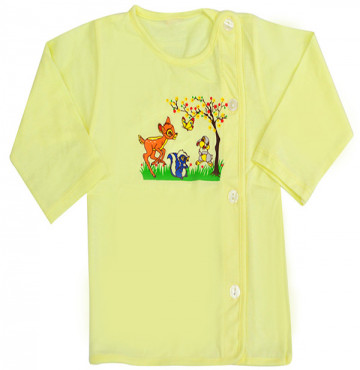 Áo sơ sinh tay dài màu vàng IQ Baby