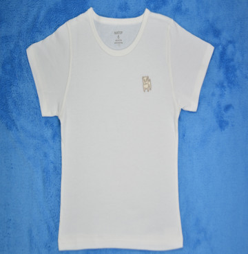 Áo sơ sinh tay ngắn Minh Anh (Màu trắng)