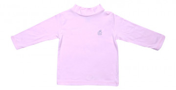 Áo thun sơ sinh cổ 3 phân La Pomme TL021 (hồng)
