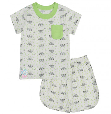 Bộ sơ sinh bông tay ngắn Hello BB 1126 (nhiều màu)