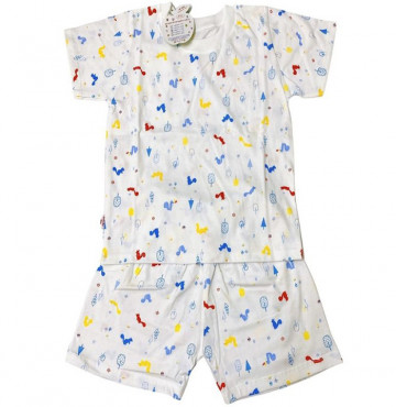 Bộ sơ sinh cộc tay IQ Baby (sóc con)