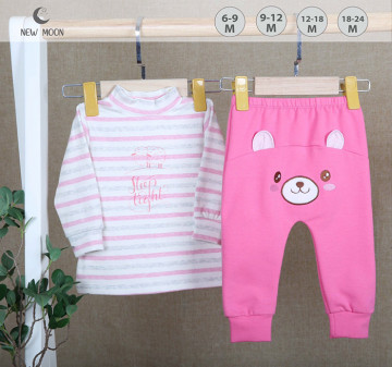 Bộ quần áo sơ sinh mông thú cổ 3 phân New Moon (6M+)